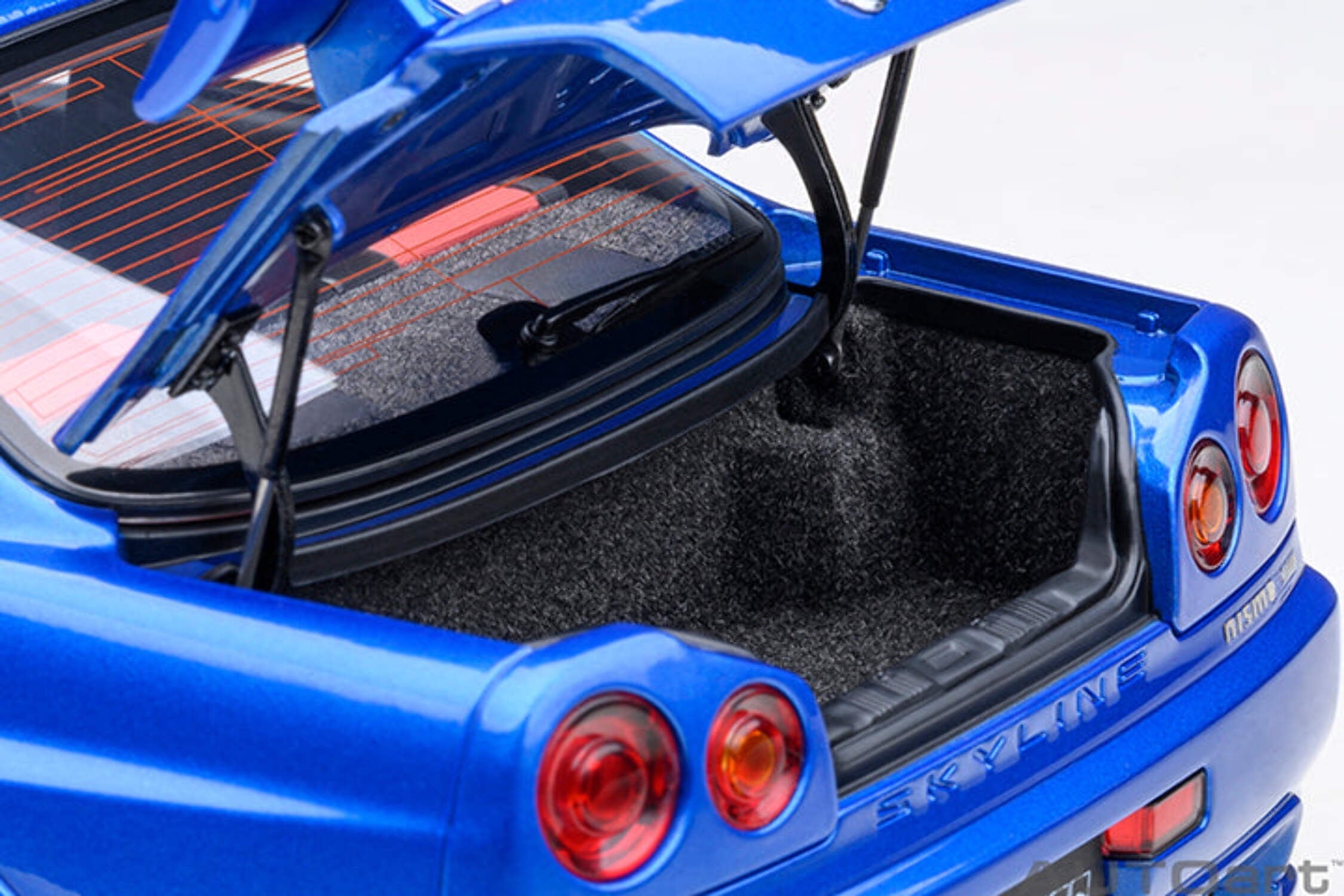Nissan Skyline GT-R R34 Nismo Z-TUNE RHD (Right Hand Drive) Bayside Blue 1/18 Model Car by Autoart