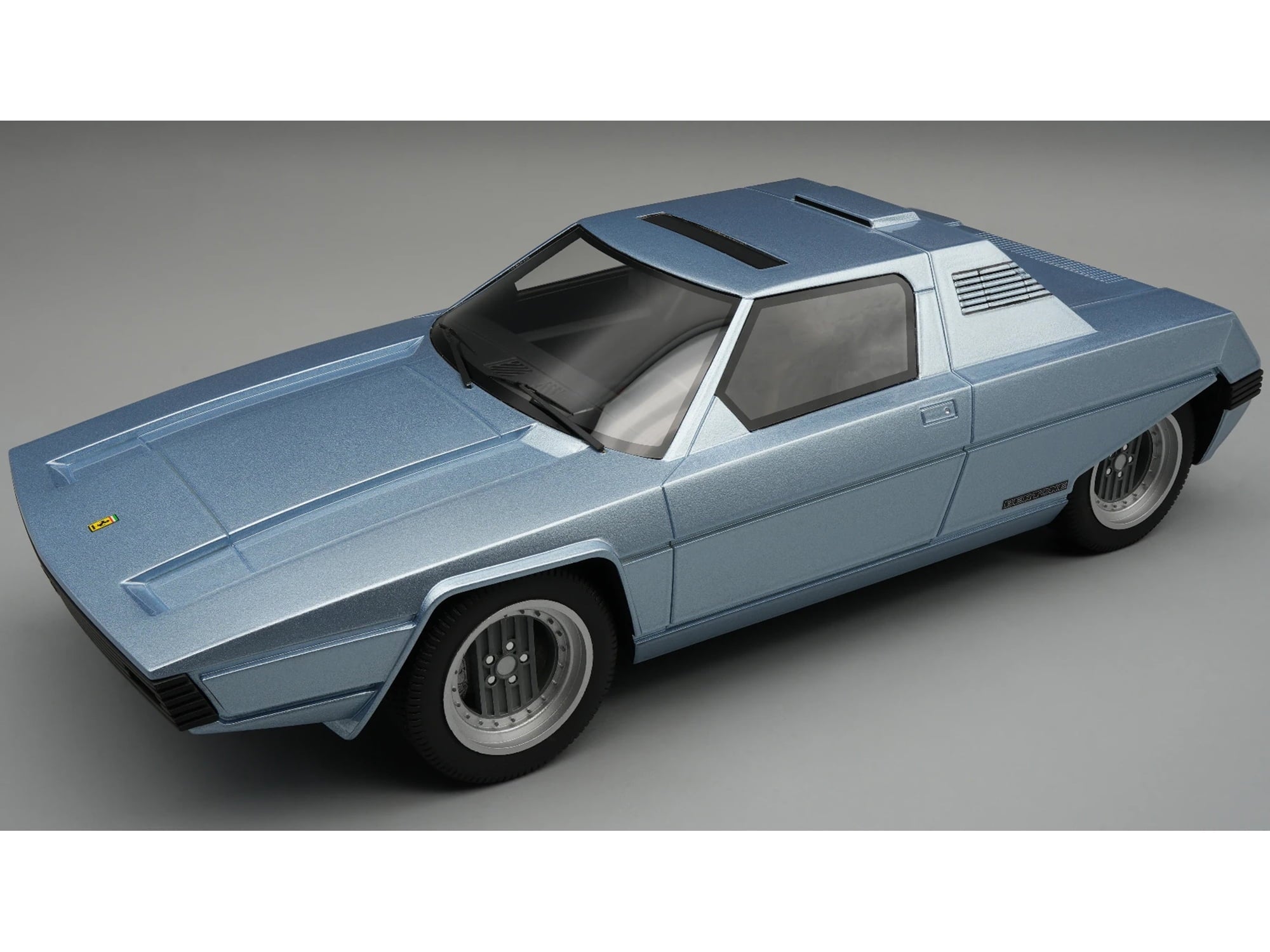 1976 Ferrari 308 GT Rainbow By Bertone Light Blue Metallic "Mythos Series" Limited Edition 1/18 Model Car by Tecnomodel