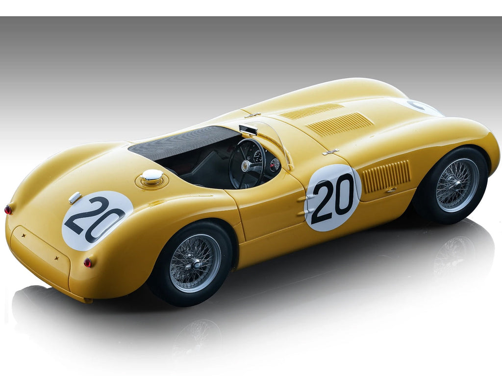 Jaguar C-Type #20 Roger Laurent - Charles de Tornaco "24 Hours of Le Mans" 1954 "Mythos Series" 1/18 Model Car by Tecnomodel