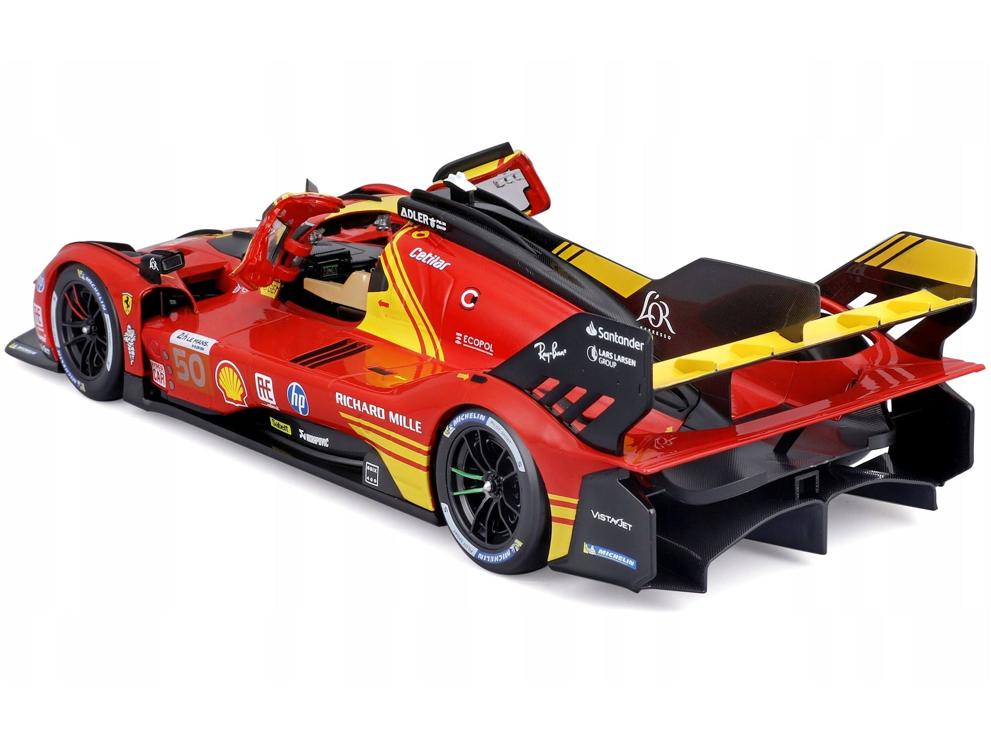 Ferrari 499P #50 "Ferrari AF Corse" Winner "24 Hours of Le Mans" (2024) "Racing" Series 1/18 Diecast Model Car by Bburago