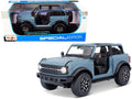 2021 Ford Bronco Badlands, Blue - Maisto 31457BL - 1/18 scale Diecast Model Toy Car