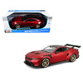 2025 Ford Mustang GTD Red Metallic with Black Top "Special Edition" Series 1/18 Diecast Model Car by Maisto