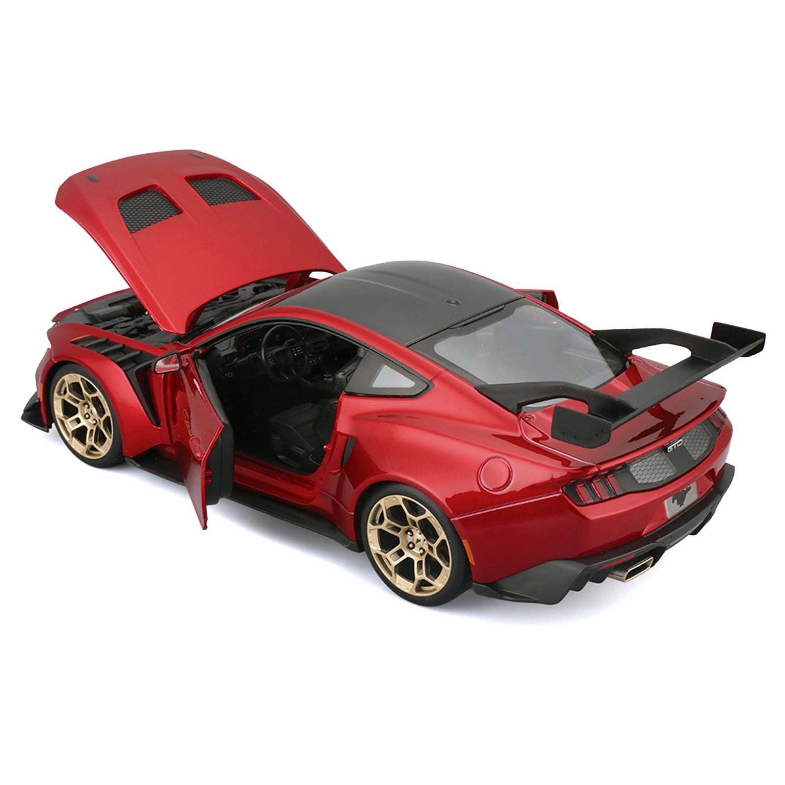 2025 Ford Mustang GTD Red Metallic with Black Top "Special Edition" Series 1/18 Diecast Model Car by Maisto