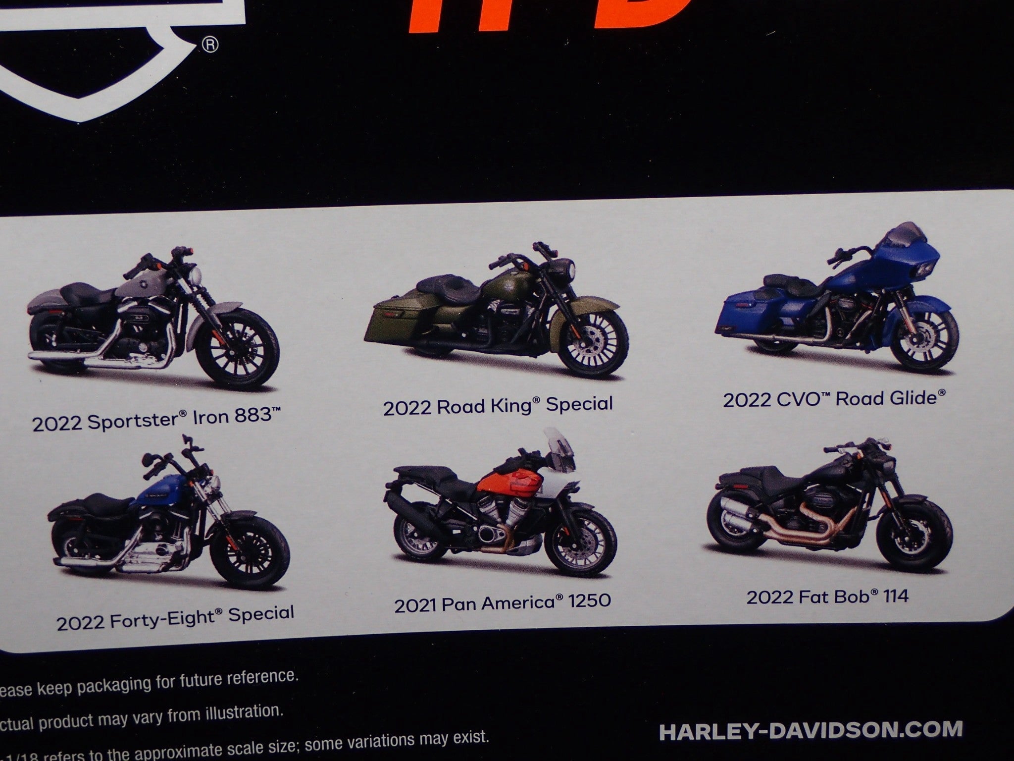 2022 SPORTSTER IRON 883 HARLEY DAVIDSON MOTORCYCLE MAISTO SERIES 43 1/18 MODEL