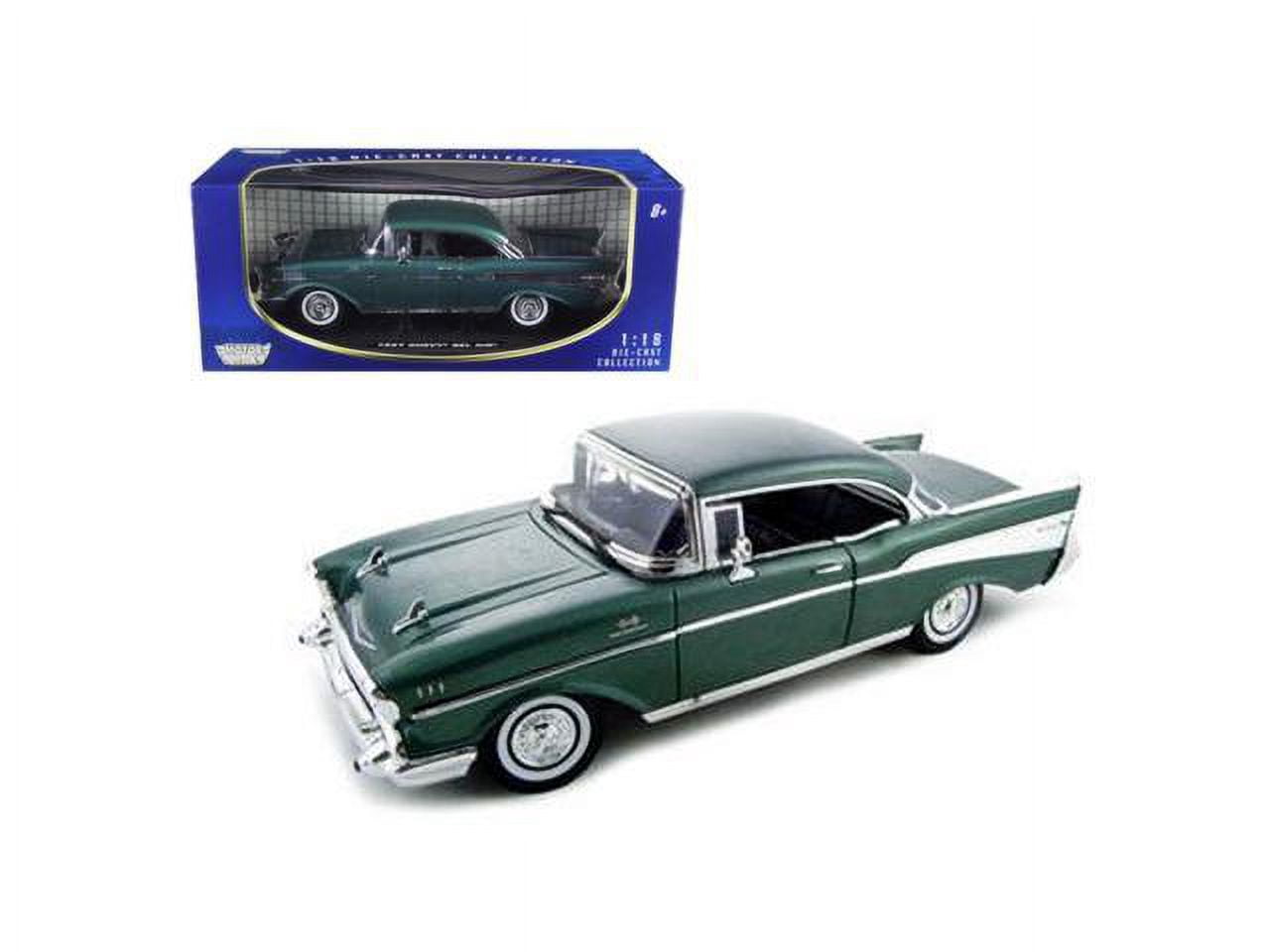 1957 Chevrolet Bel Air Black \Timeless Classics\ 1/18 Diecast Model Car by Motormax