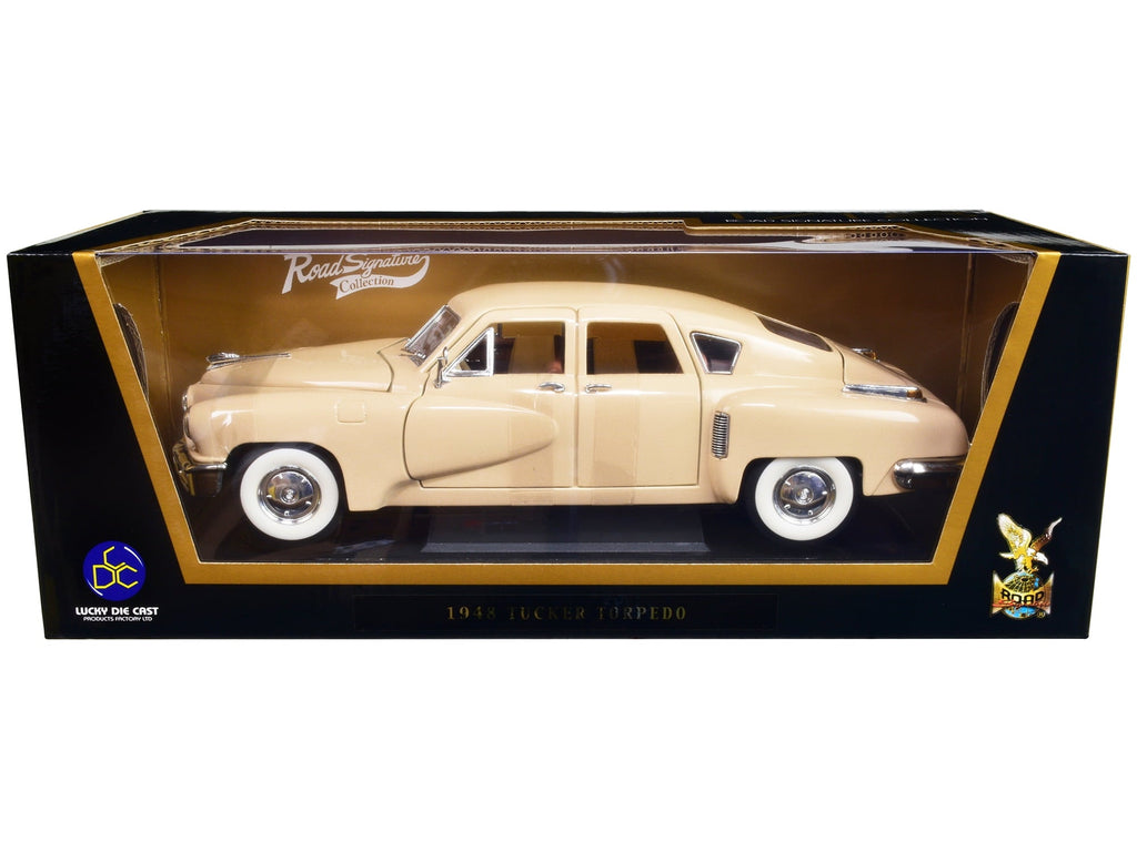 1948 Tucker Torpedo Cream 1/18 Diecast Model Car by Road Signature