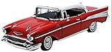1957 Chevrolet Bel Air Black \Timeless Classics\ 1/18 Diecast Model Car by Motormax