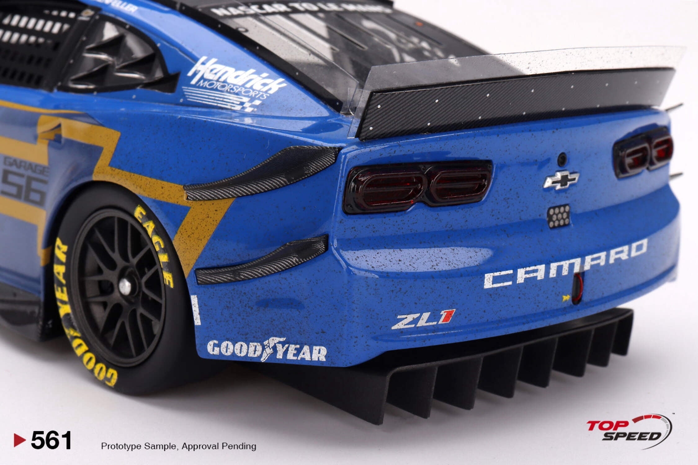 Chevrolet Camaro ZL1 #24 (Weathered Version) "Hendrick Motorsports" Innovative "24 Hrs Le Mans" 2023 1/18 Model Car by Top Speed