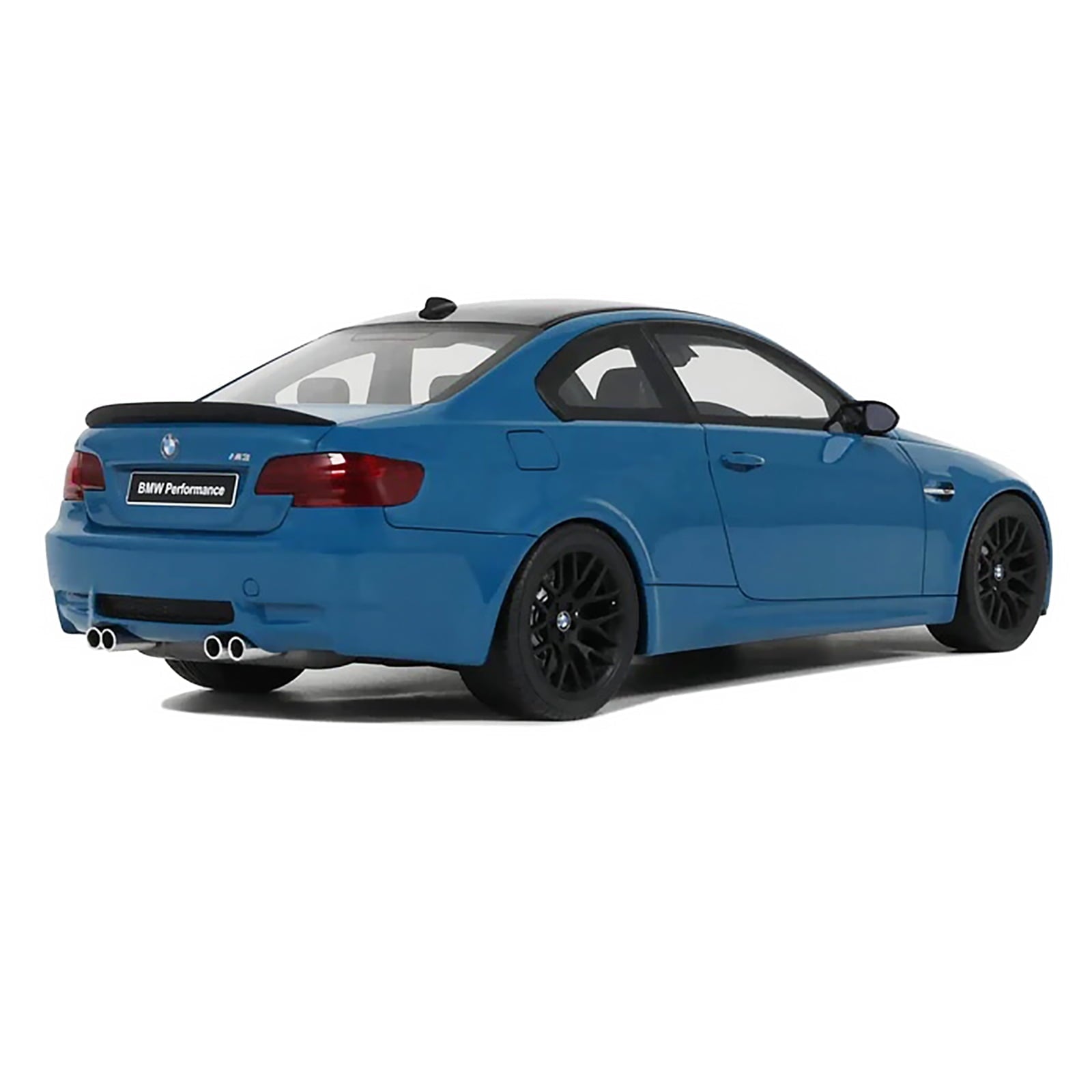 2007 BMW M3 E92 Blue Metallic with Black Top 1/18 Model Car by GT Spirit