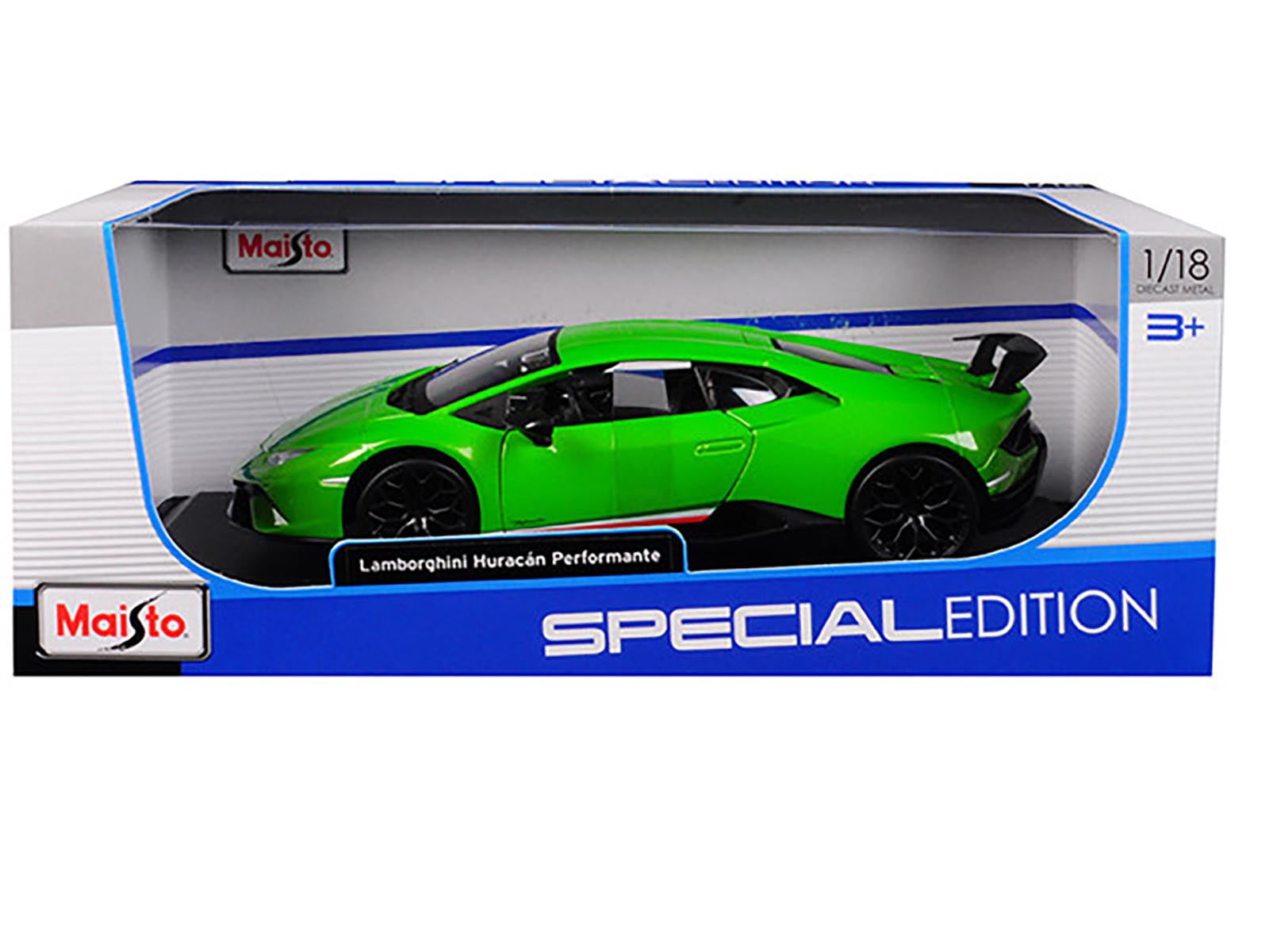 Lamborghini Huracan Performante Metallic Green 1/18 Diecast Model Car by Maisto