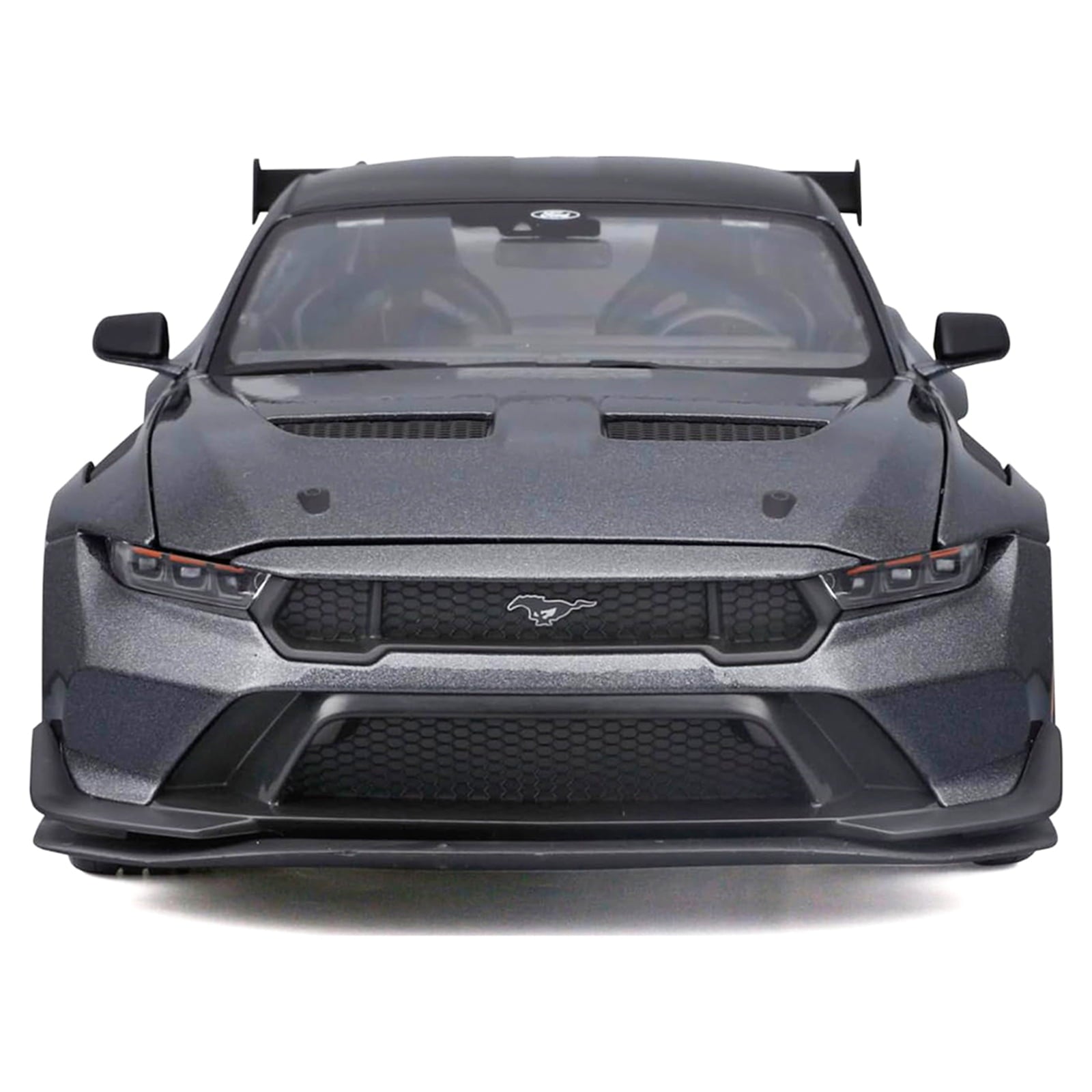 2025 Ford Mustang GTD Dark Gray Metallic with Black Top "Special Edition" Series 1/18 Diecast Model Car by Maisto