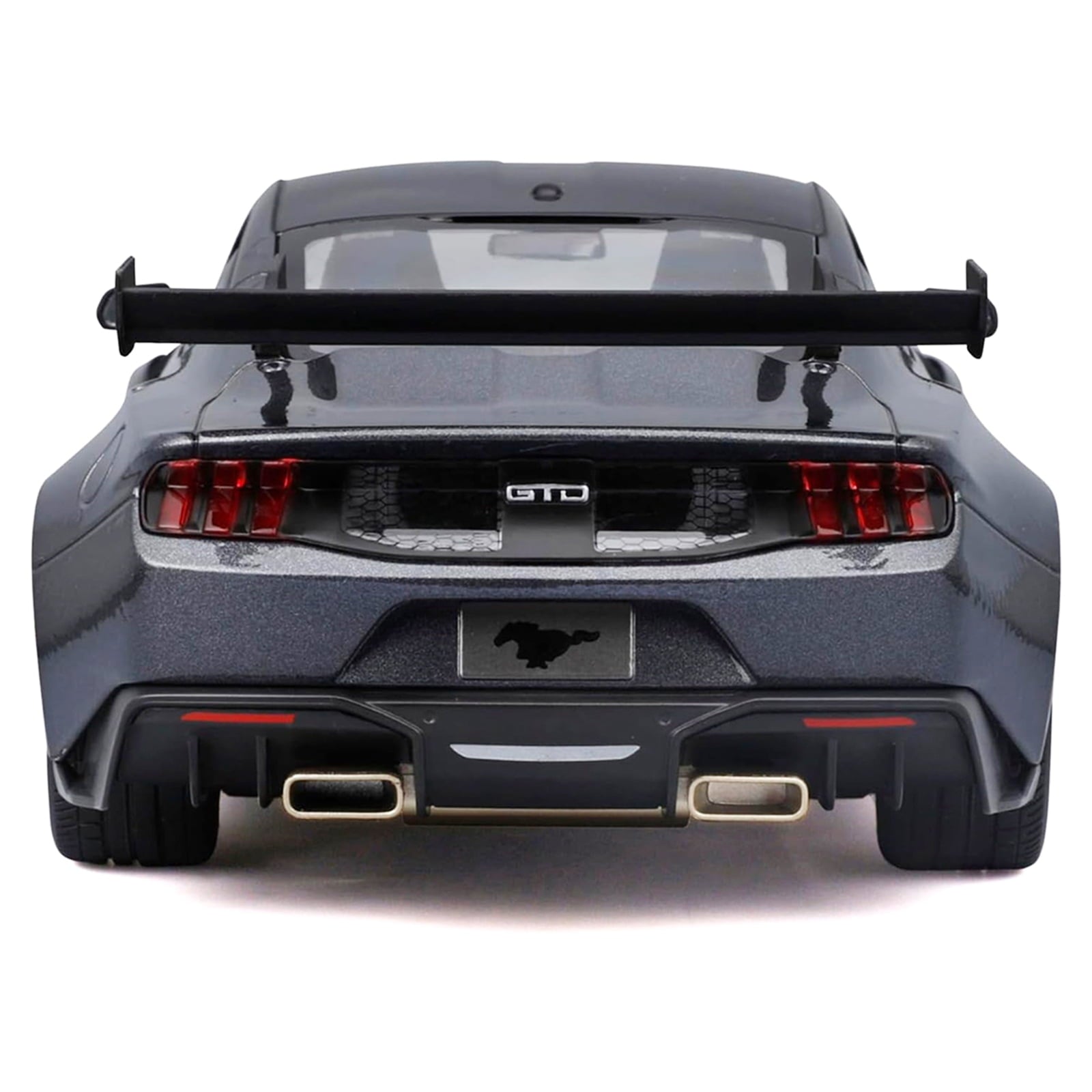 2025 Ford Mustang GTD Dark Gray Metallic with Black Top "Special Edition" Series 1/18 Diecast Model Car by Maisto