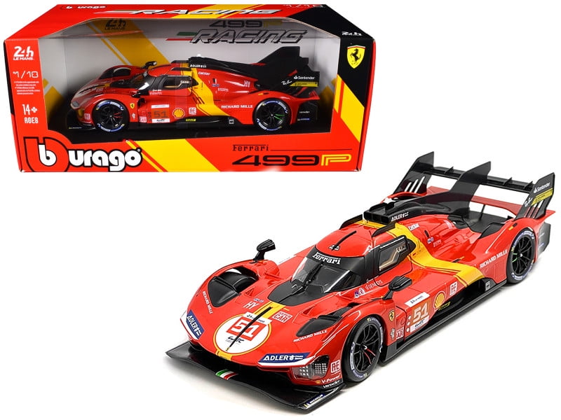 Ferrari 499P #51 "Ferrari AF Corse" Winner "24 Hours of Le Mans" (2023) "Racing" Series 1/18 Diecast Model Car by Bburago