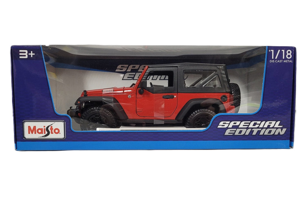 Maisto 1:18 2014 Jeep Wrangler Diecast Vehicle (Colors May Vary)