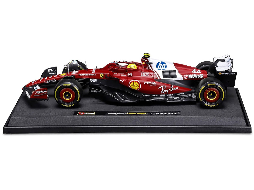 Ferrari SF-25 #44 Lewis Hamilton Formula One F1 World Championship (2025) "Formula Racing" 1/18 Diecast Model Car by Bburago
