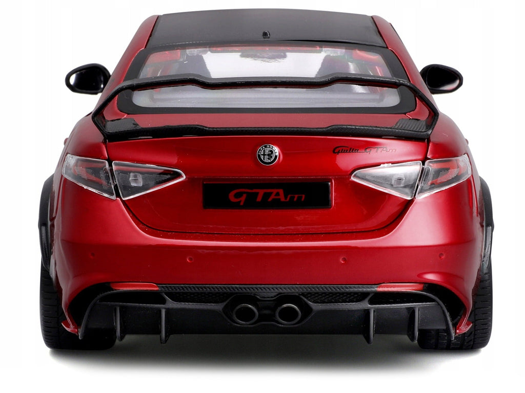 Alfa Romeo Giulia GTA Red Metallic with Carbon Top 1/18 Die Cast Model Car by Bburago