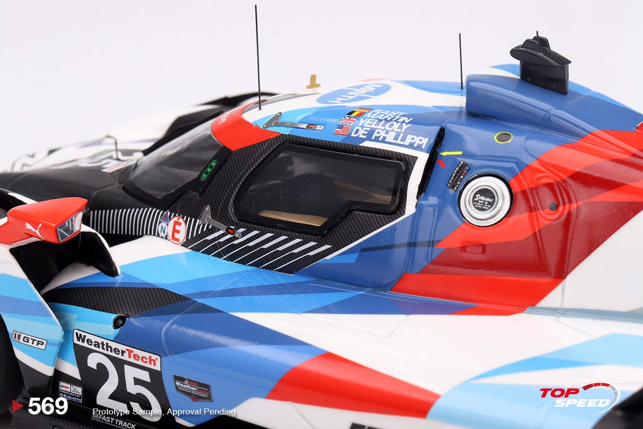 BMW M Hybrid V8 GTP #25 "BMW M Team RLL" "24 Hours of Daytona" (2024) 1/18 Model Car by Top Speed