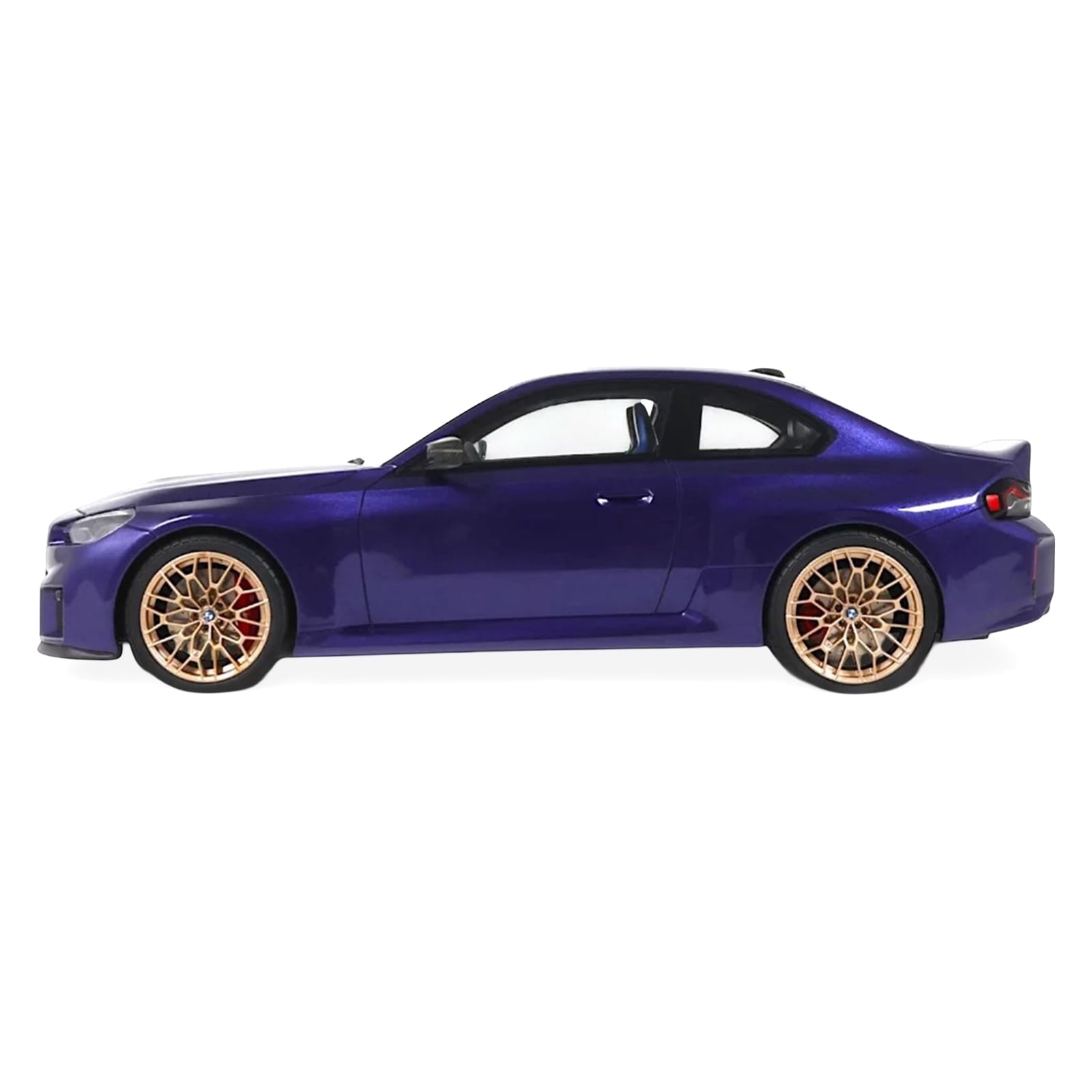 2025 BMW M2 CS Blue Metallic with Black Top 1/18 Model Car by GT Spirit