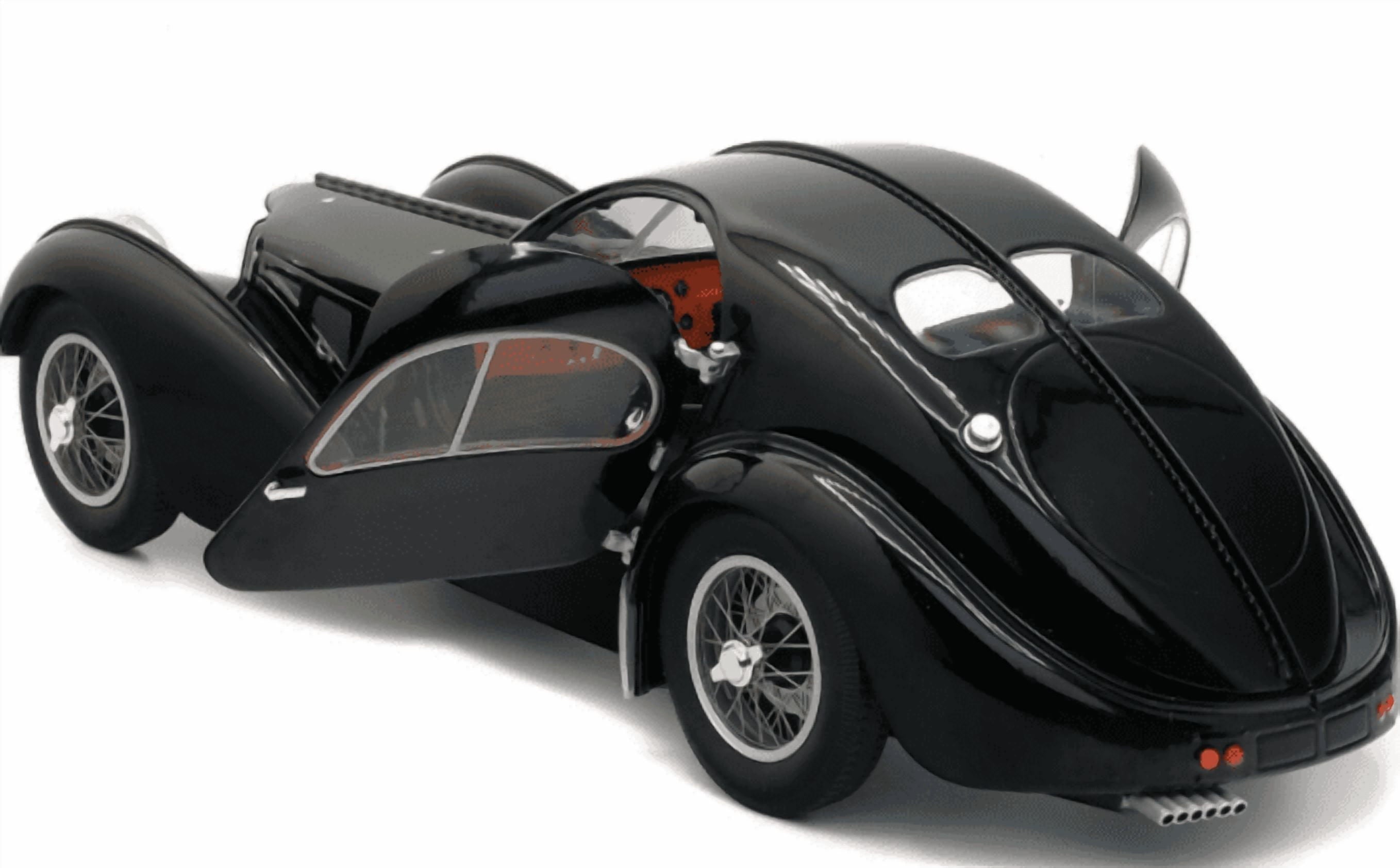 Solido 1:18 Scale 1937 Bugatti Type 57SC Atlantic â€?Diecast Model Car, Black
