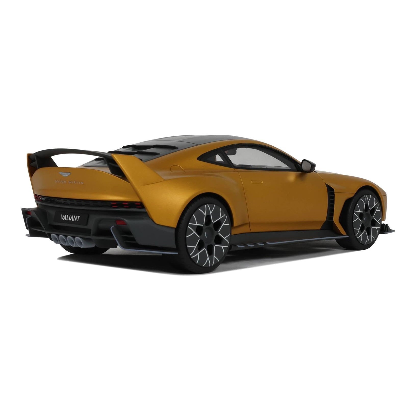 2024 Aston Martin Valiant Auric Gold Metallic with Black Top 1/18 Model Car by GT Spirit