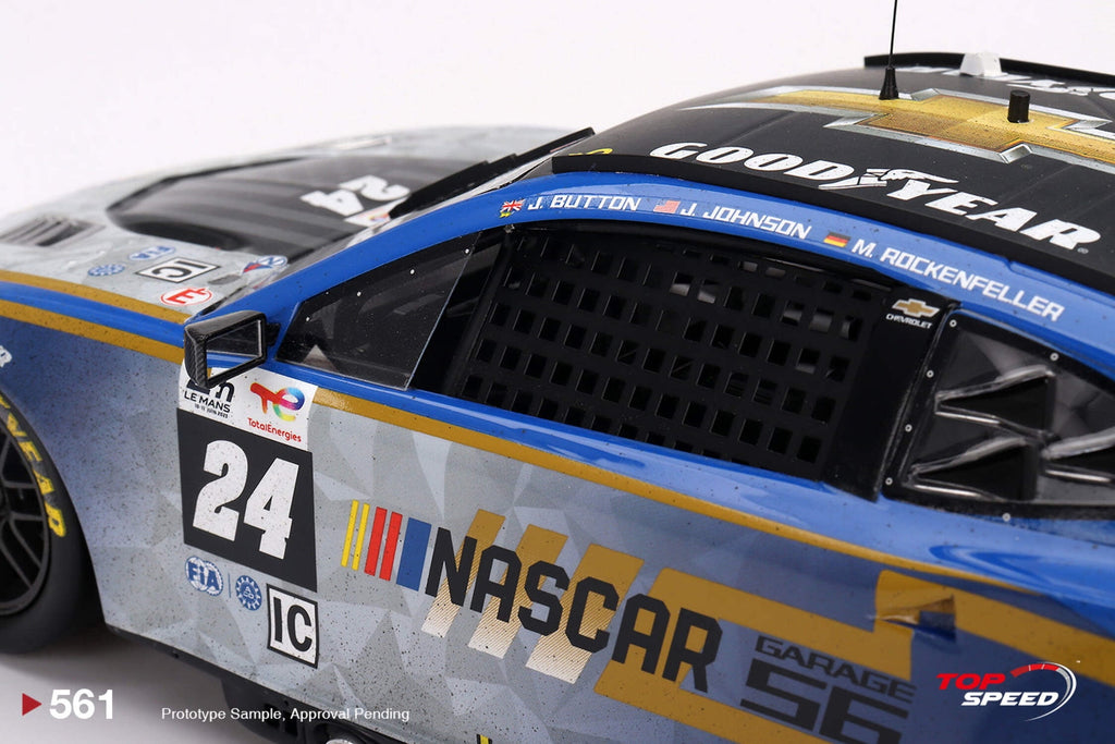 Chevrolet Camaro ZL1 #24 (Weathered Version) "Hendrick Motorsports" Innovative "24 Hrs Le Mans" 2023 1/18 Model Car by Top Speed