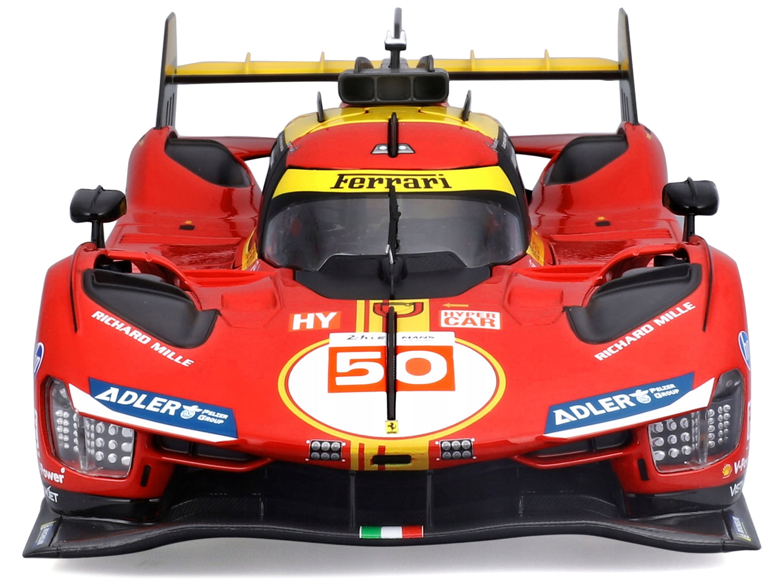 Ferrari 499P #50 "Ferrari AF Corse" Winner "24 Hours of Le Mans" (2024) "Racing" Series 1/18 Diecast Model Car by Bburago