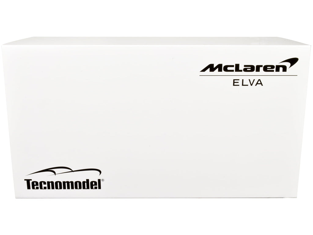 2020 McLaren Elva Convertible Light Blue w/Orange Accents "Exclusive Collection" Ltd Ed to 79 pcs 1/18 Model Car by Tecnomodel