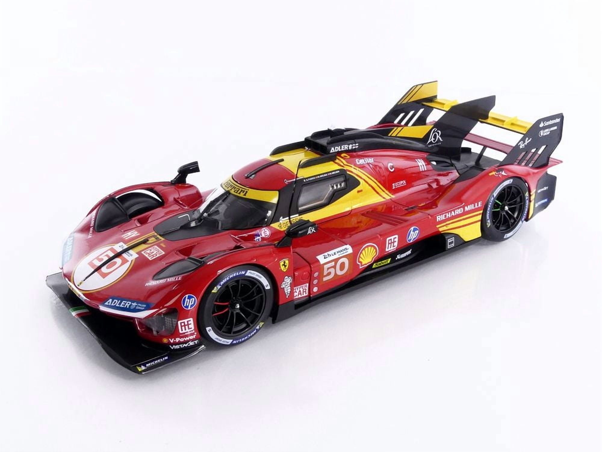 BBURAGO 1/18 - FERRARI 499P 3.0L Turbo V6 - Winner 24h Le Mans 2024
