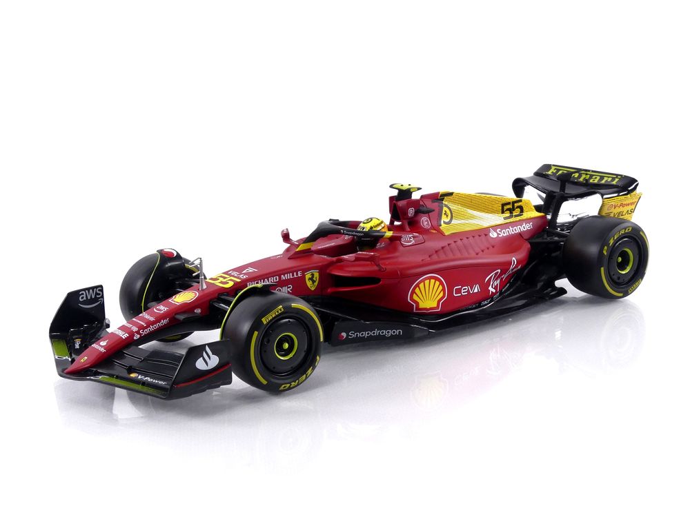 BBURAGO 1/18 - FERRARI F1-75 - Italy Monza GP 2022 (C. Sainz)