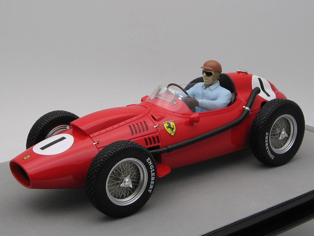 Ferrari Dino 246 #1 Peter Collins Winner "F1 England GP" (1958) w/Driver Figure Ltd Ed to 75 pcs 1/18 Model Car by Tecnomodel