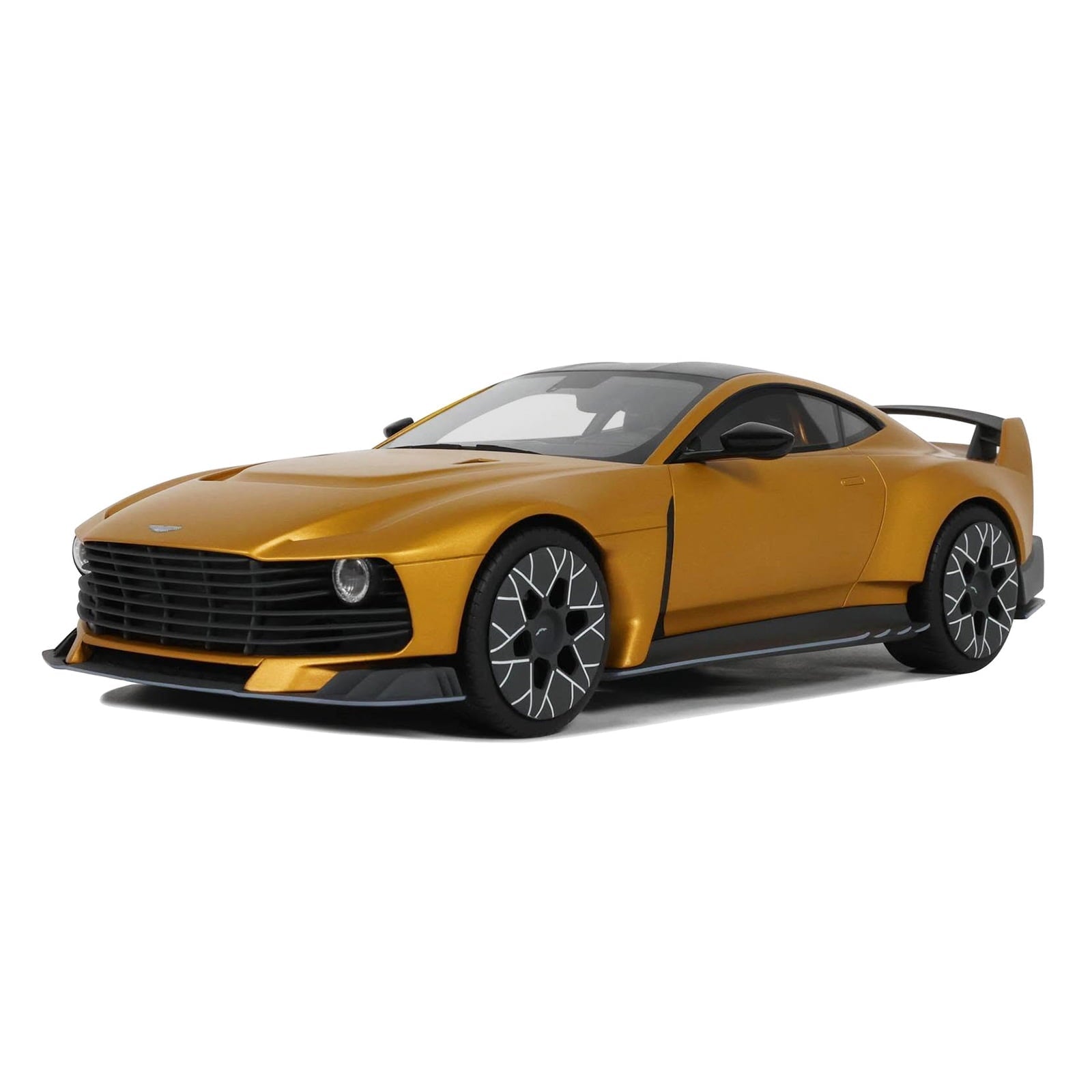 2024 Aston Martin Valiant Auric Gold Metallic with Black Top 1/18 Model Car by GT Spirit