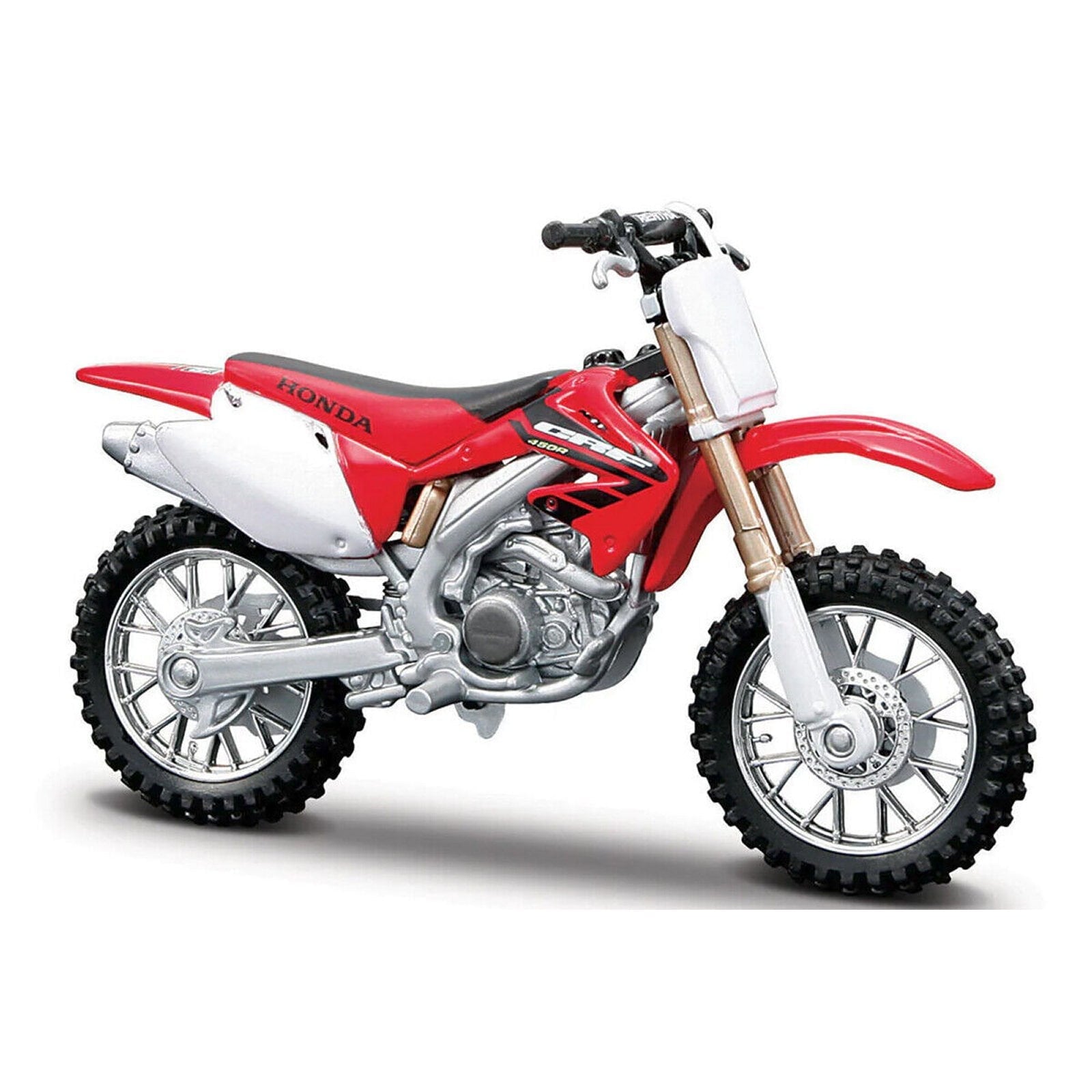 Honda CRF450 1:18 scale diecast model motorcycle in Red by Bburago