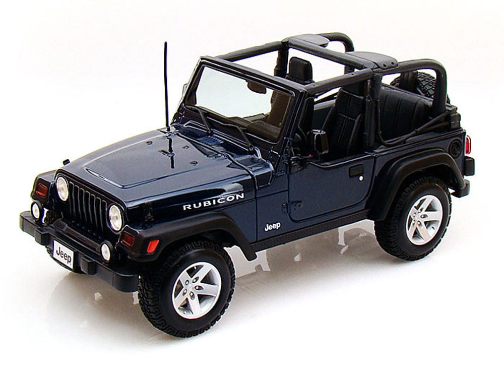 Jeep Wrangler Rubicon, Blue - Maisto 31663 - 1/18 Scale Diecast Model Toy Car