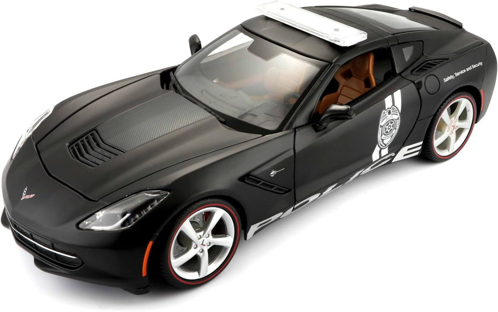 Maisto 2014 Corvette Stingray Police Diecast Vehicle (1:18 Scale)