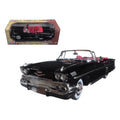 1958 Chevrolet Impala Convertible Black with Red Interior "Timeless Classics" 1/18 Diecast Model Car by Motormax