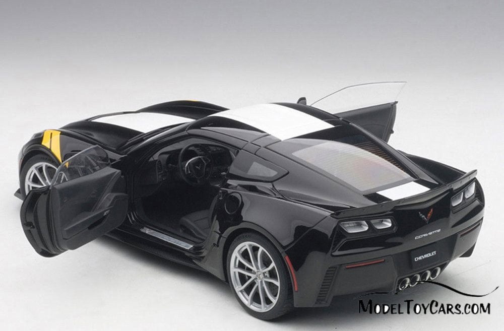 2017 Chevy Corvette C7 Grand Sport, Black - AutoArt 71273 - 1/18 Scale Collectible Diecast Vehicle Replica