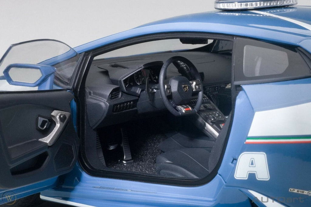 Autoart 74609 Lamborghini Huracan LP610 Police 1-18 Scale Model Car