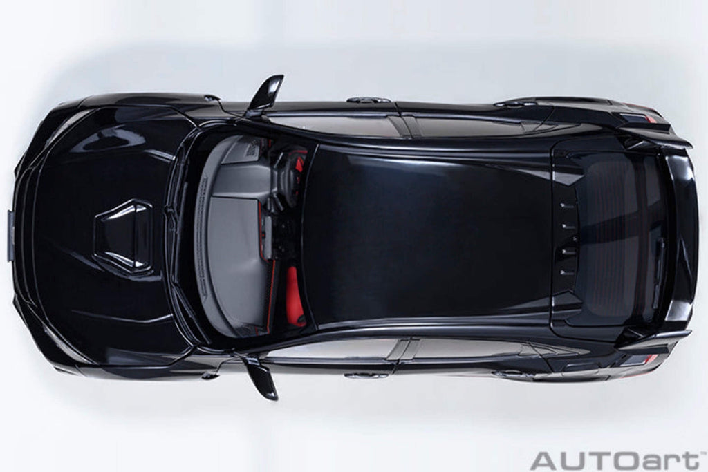 2021 Honda Civic Type R (FK8) RHD (Right Hand Drive) Crystal Black Pearl 1/18 Model Car by Autoart