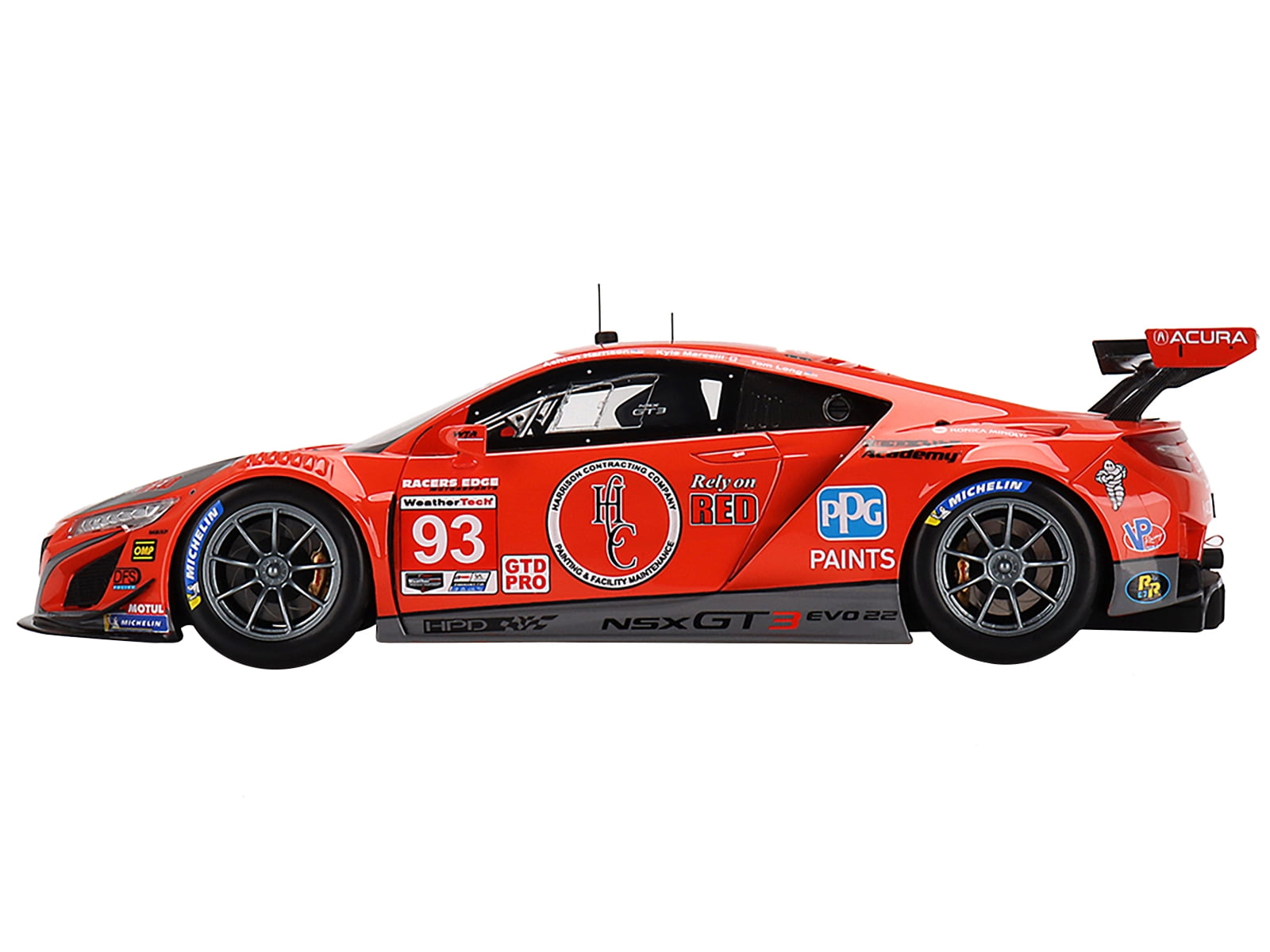 Topspeed 1:18 Acura NSX GT3 EVO22 #93 WTR Racers Edge Motorsports 2022 IMSA Sebring 12Hr.