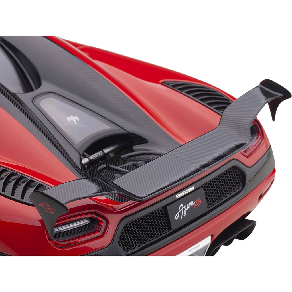 Koenigsegg Agera RS Chili Red with Black Accents 1/18 Model Car by Autoart