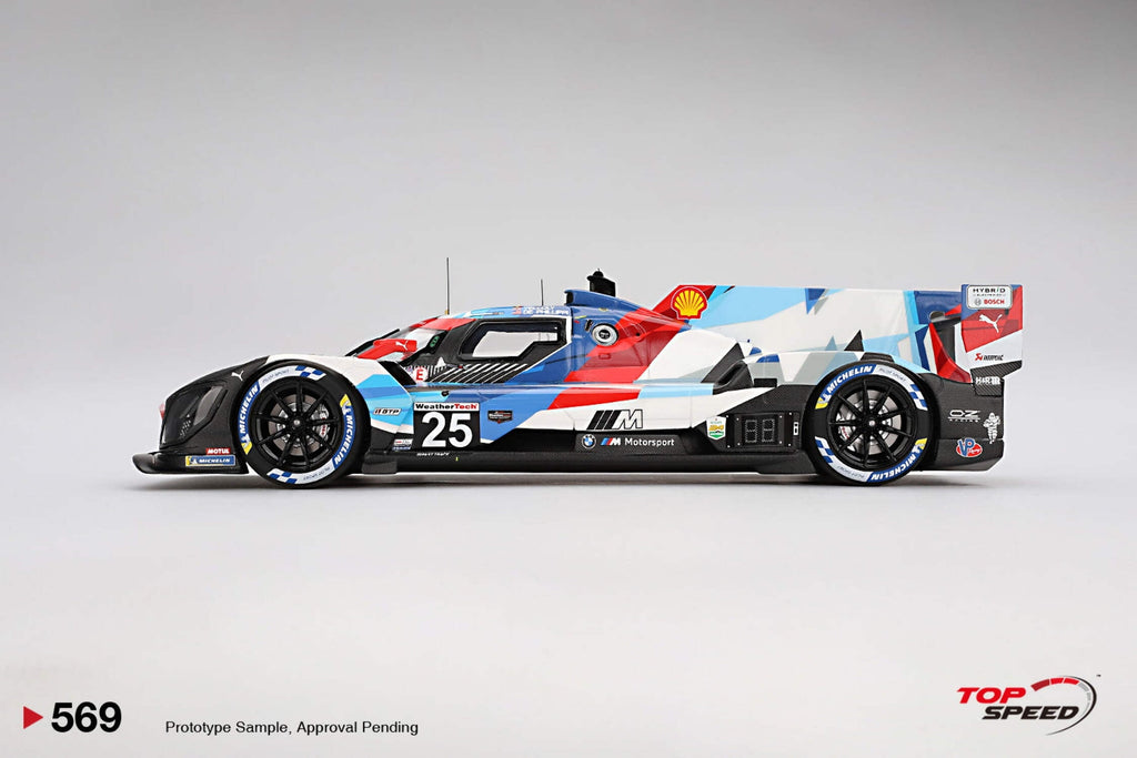 BMW M Hybrid V8 GTP #25 "BMW M Team RLL" "24 Hours of Daytona" (2024) 1/18 Model Car by Top Speed