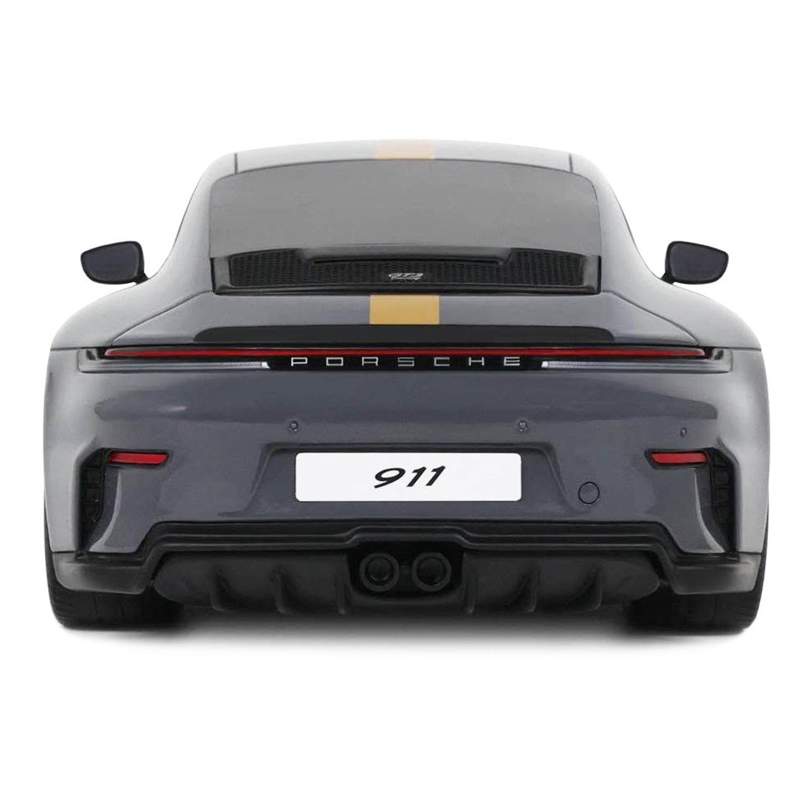 2025 Porsche 911 (992.2) GT3 Touring Gray with Gold Stripe 1/18 Model Car by GT Spirit