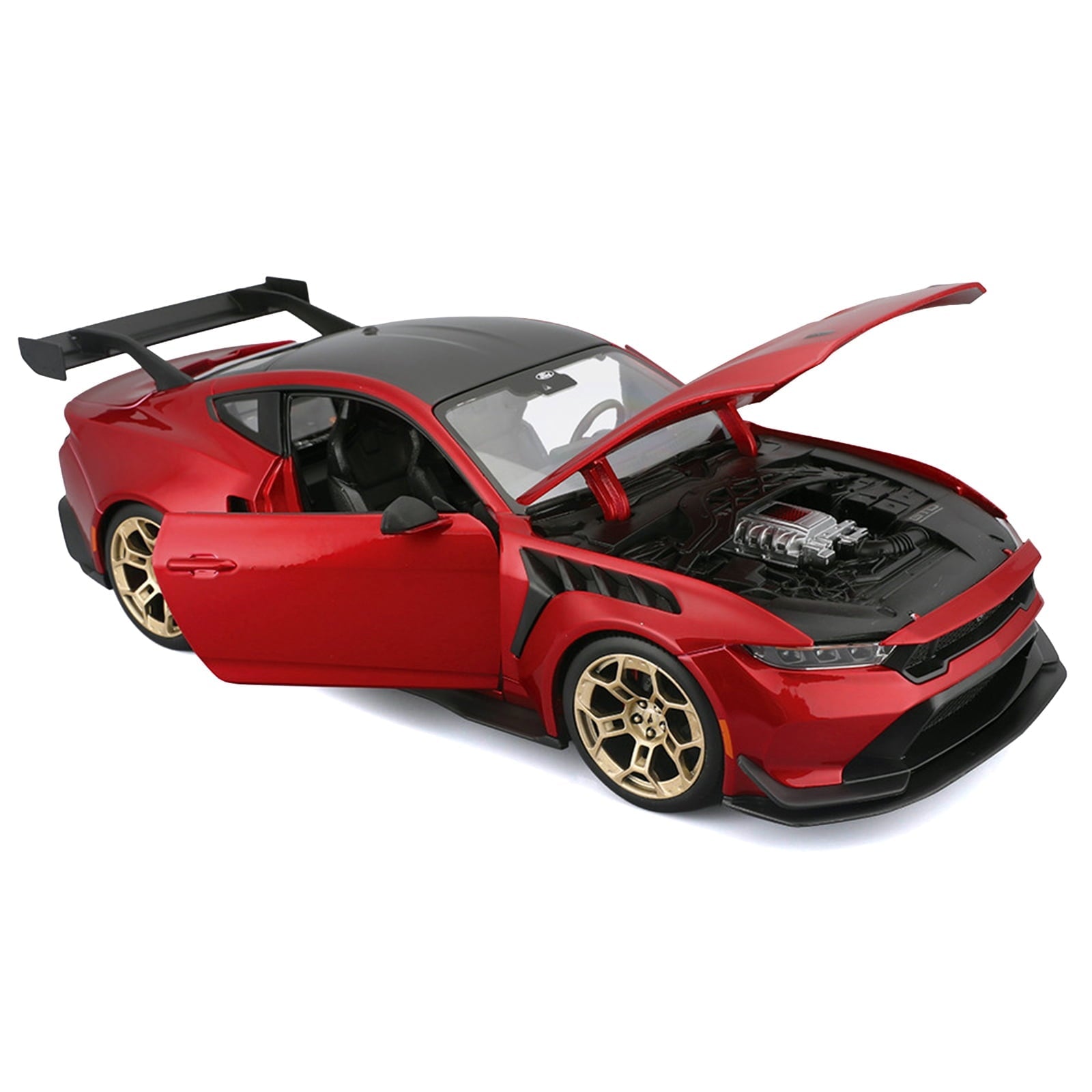 2025 Ford Mustang GTD Red Metallic with Black Top "Special Edition" Series 1/18 Diecast Model Car by Maisto