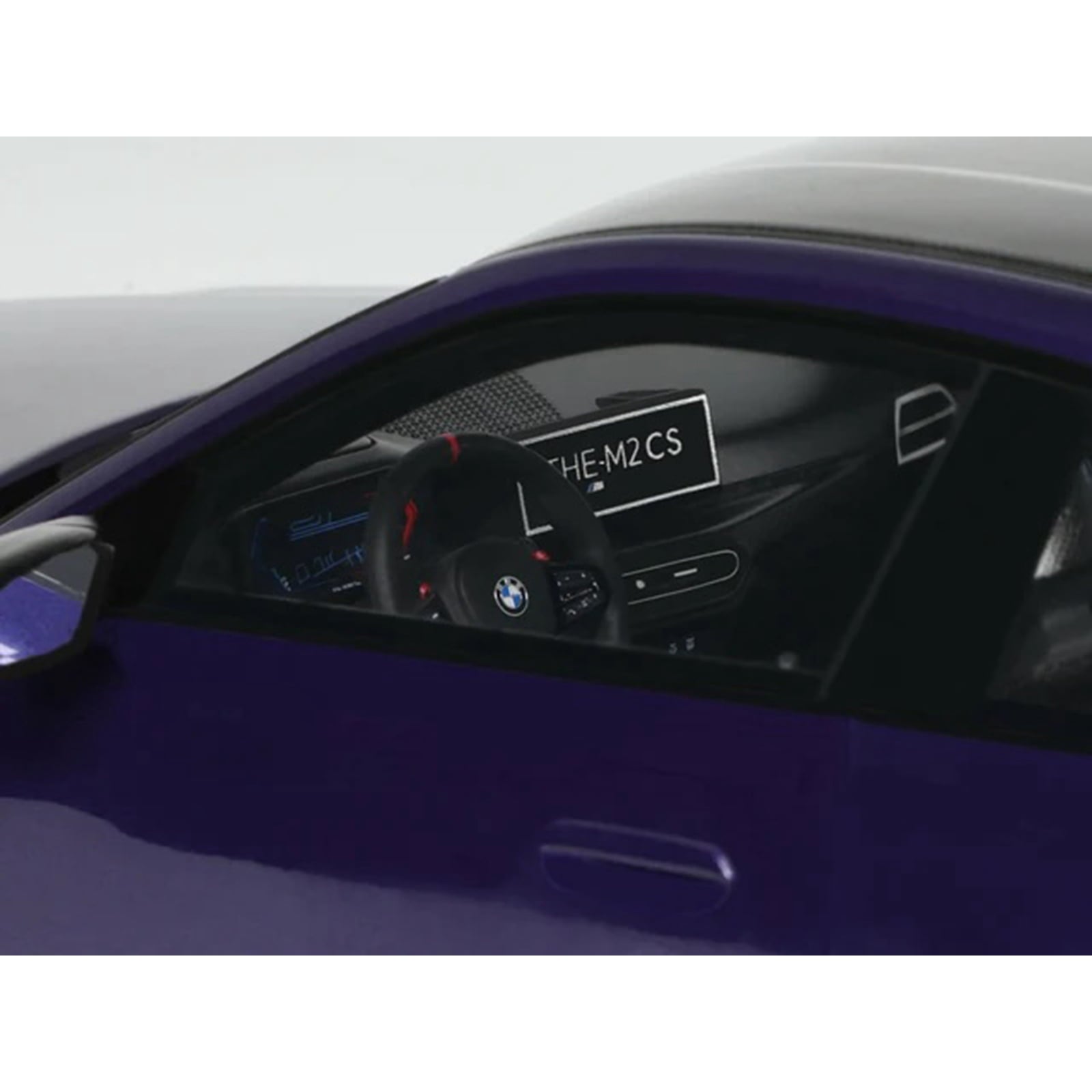 2025 BMW M2 CS Blue Metallic with Black Top 1/18 Model Car by GT Spirit