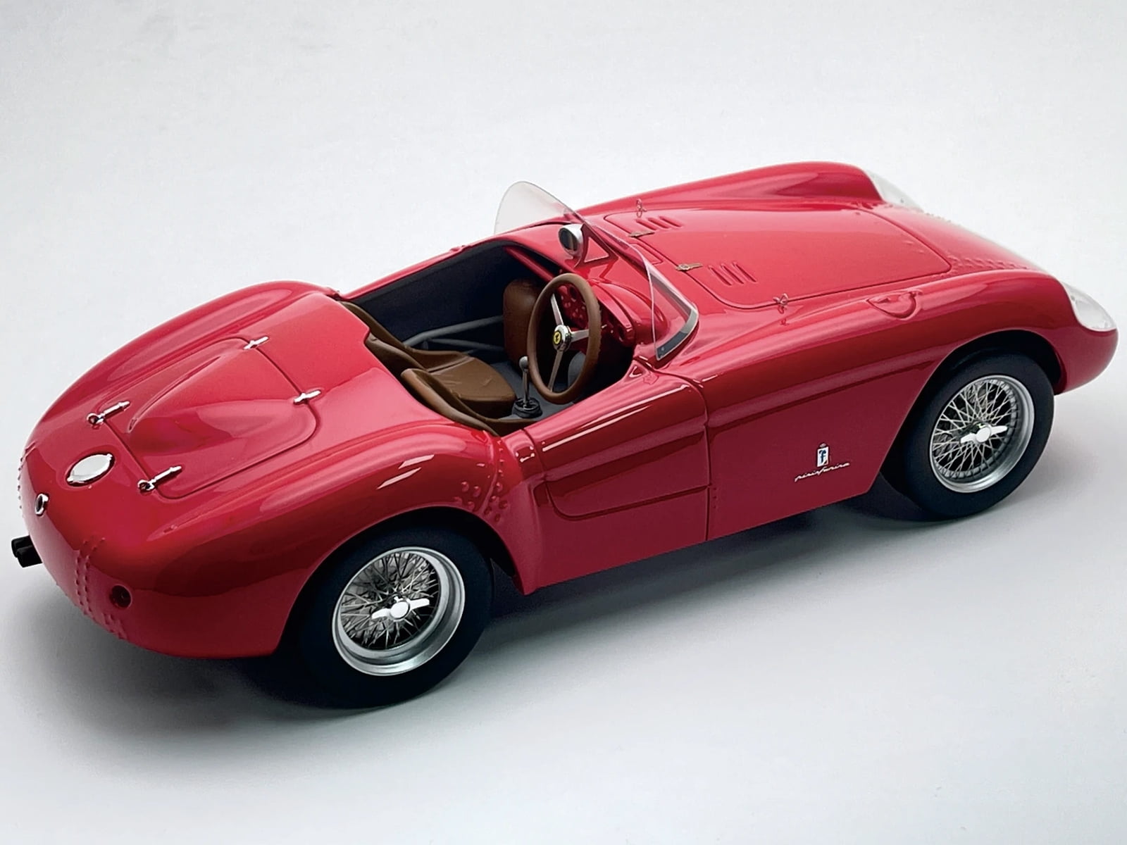 Ferrari 500 Mondial "Press Version 1958" Rosso Corsa Red "Mythos Series" with Display Case Ltd Ed 1/18 Model Car by Tecnomodel.