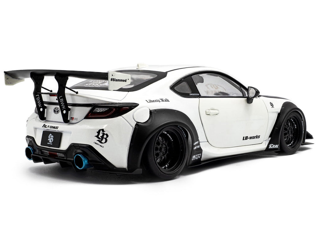 2024 Toyota GR86 w/Liberty Walk Body Kit, Pearl White - Solido S1813602 - 1/18 Scale Diecast Model Car