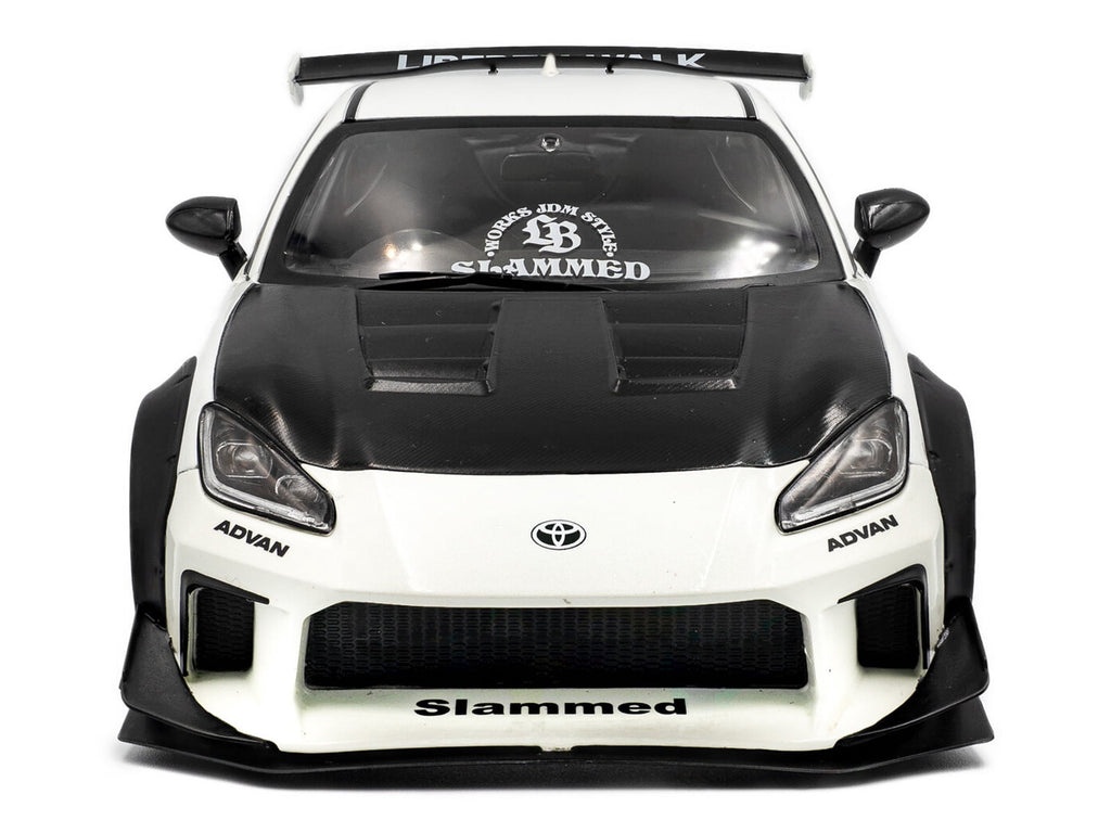 2024 Toyota GR86 w/Liberty Walk Body Kit, Pearl White - Solido S1813602 - 1/18 Scale Diecast Model Car