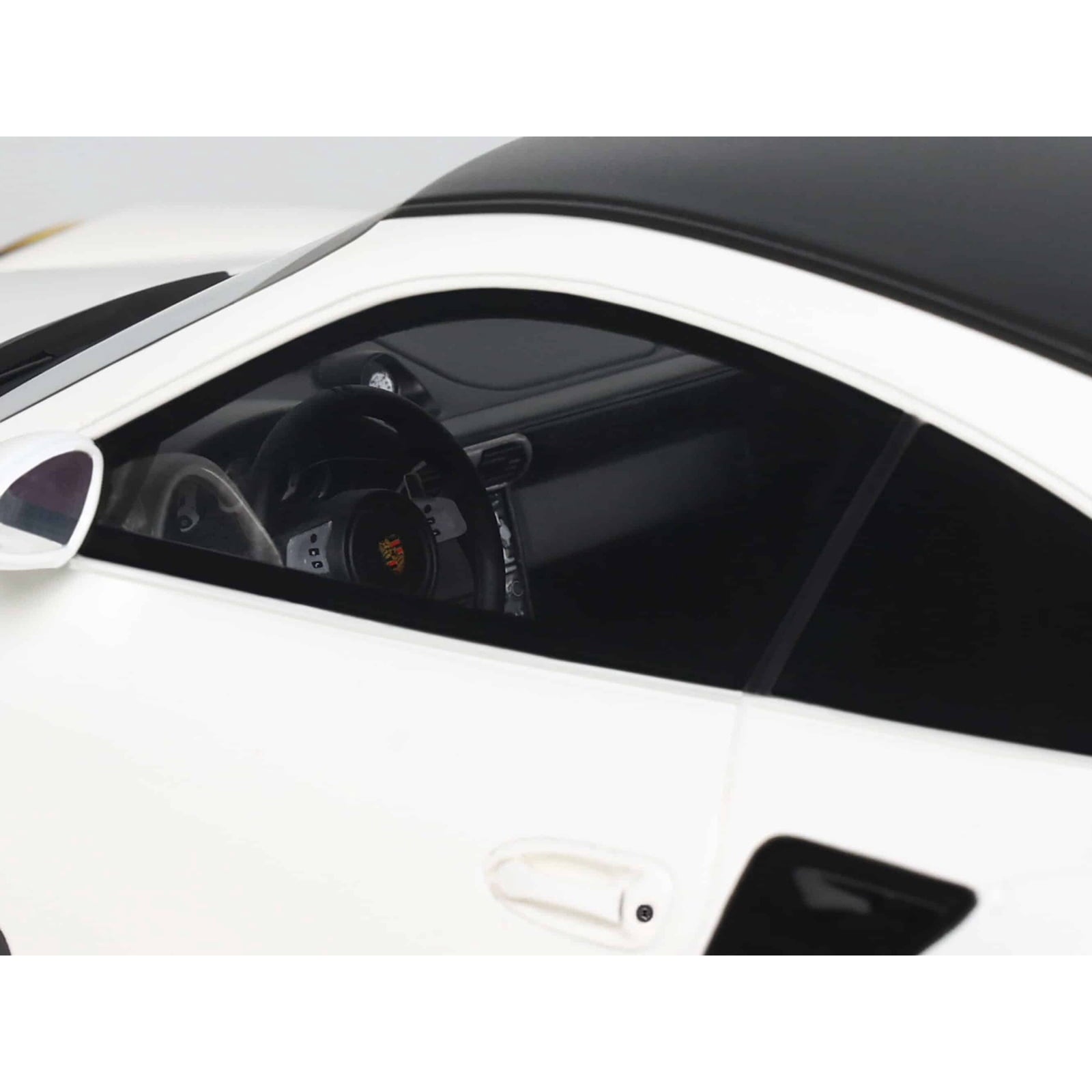 2024 Porsche 911 Turbo LB-Works White with Black Top 1/18 Model Car by GT Spirit