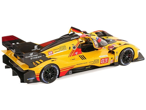 1/18 Bburago Ferrari Racing Ferrari 499P #83 Diecast Model Car Yellow 18-16304