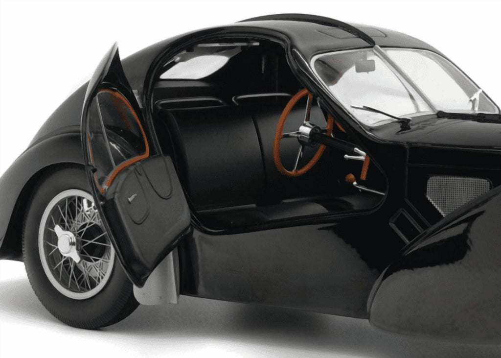Solido 1:18 Scale 1937 Bugatti Type 57SC Atlantic â€?Diecast Model Car, Black